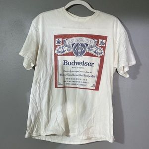 White Budweiser Graphic Tee